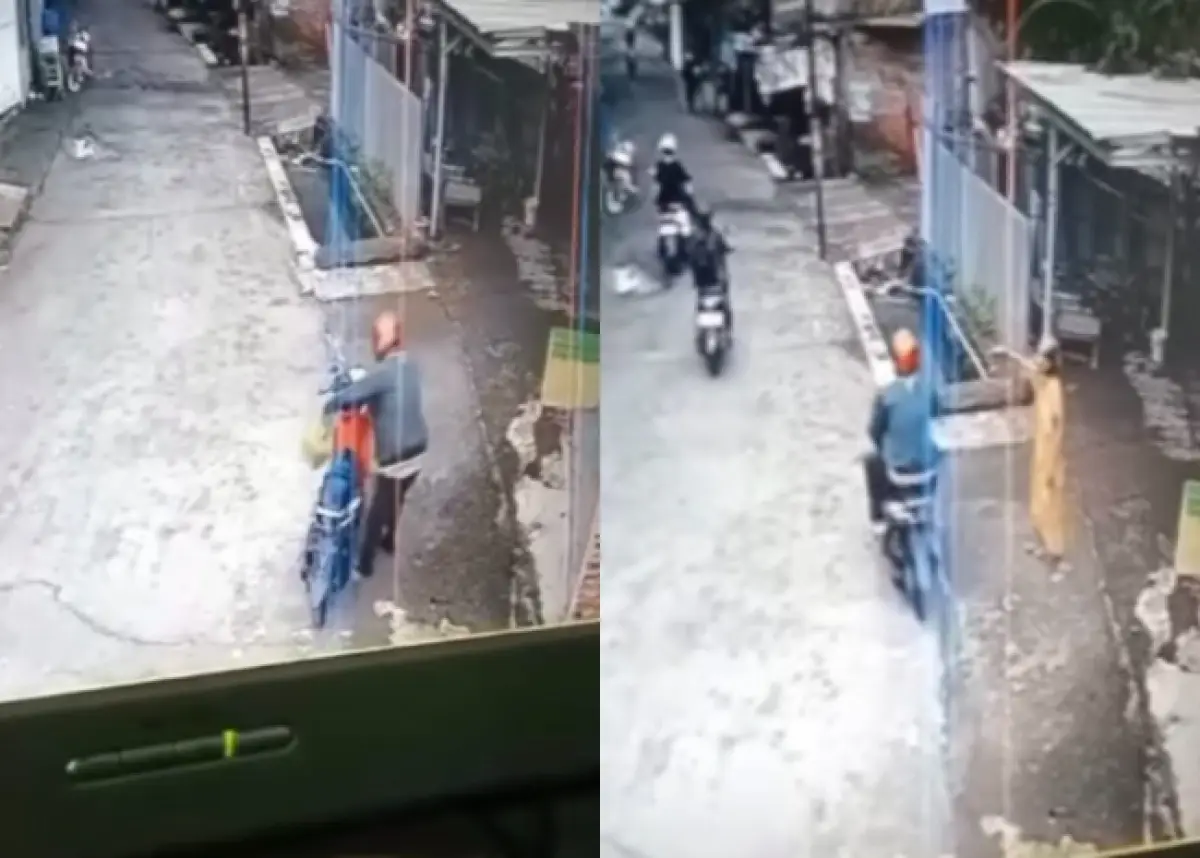 pria di Genuk curi tabung gas dari warung klontong milik lansia (Sumber : instagram @infokriminalsemarang)