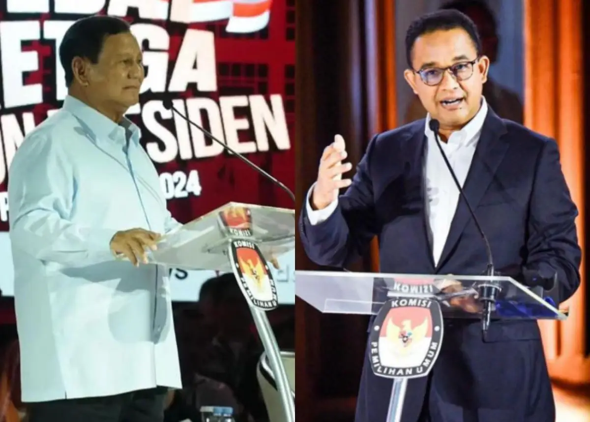Prabowo dan Anies Baswedan di debat capres (Sumber: instagram @prabowogibran/@aniesbaswedan | Foto: instagram @prabowogibran/@aniesbaswedan)