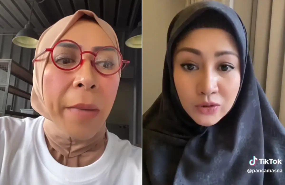 Masnawati Masud, kembali menyeret nama Melly Goeslaw dalam kasus perselingkuhan mantan suaminya, AKBP EHK, seorang perwira polisi. (Sumber : Instagram @melly_goeslaw TikTok @pancamasna - InfoSemarang.com)
