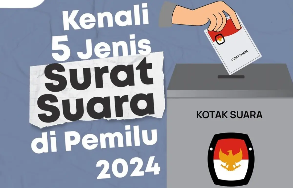 Ada 5 jenis surat suara yang akan dipakai pada pemungutan suara di Pemilu 2024 yang digelar 14 Februari 2024 mendatang ditandai dengan warna yang berbeda. (Sumber : Pemkot Semarang - InfoSemarang.com)