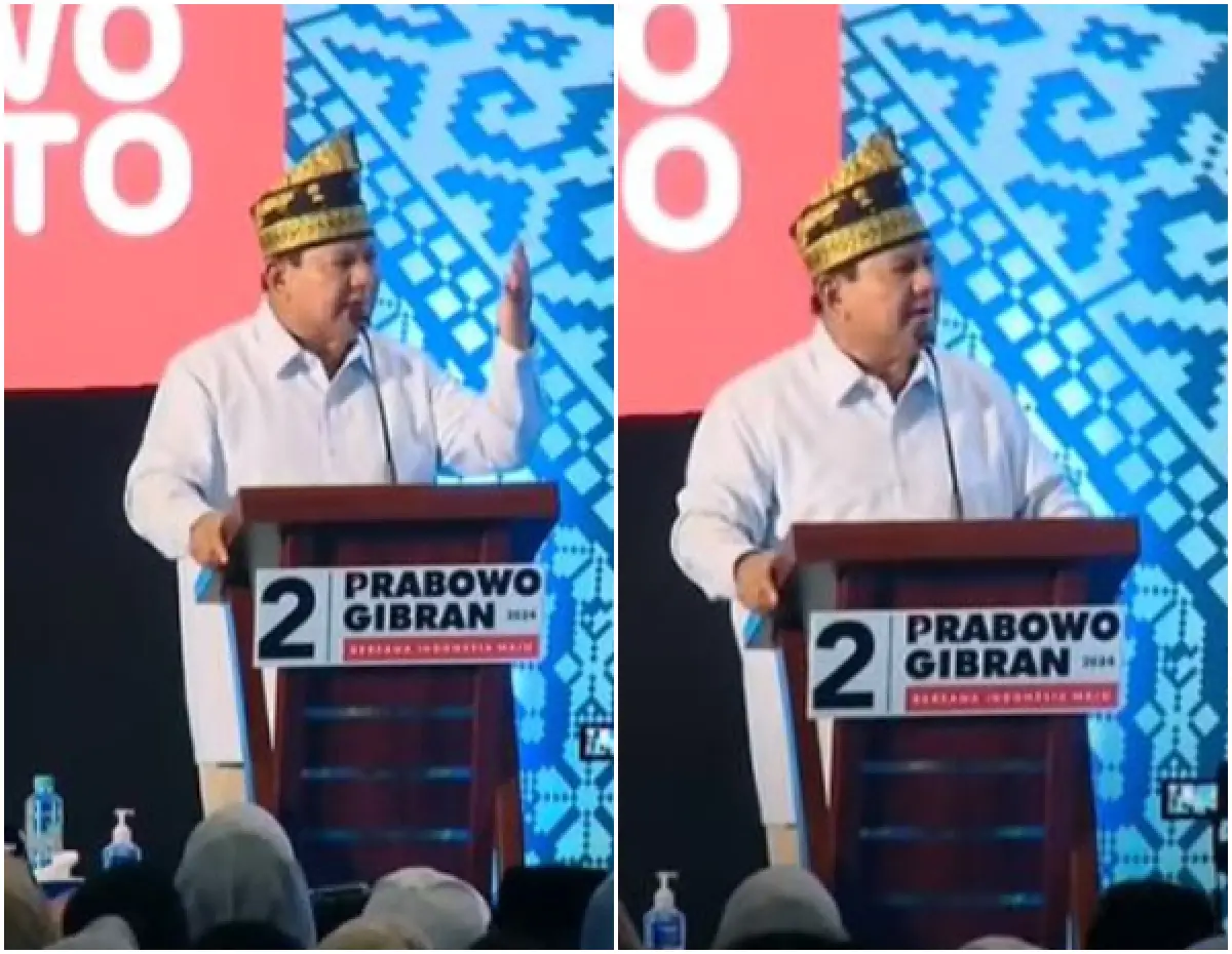 Prabowo viral usai sebut goblok di acara relawan (Sumber : Tangkapan layar YouTube Kompas TV)