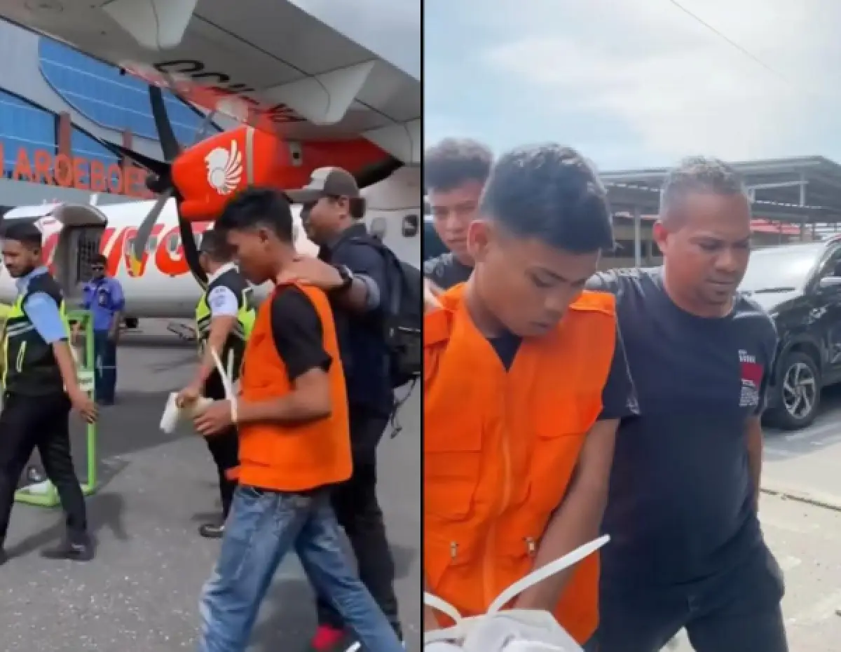 pemuda yang tonjok ODGJ di NTT akhirnya ditangkap (Sumber : instagram @folkshit)