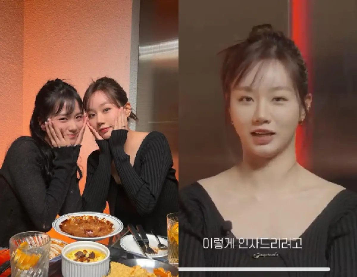 unggah foto bareng Jisoo BLACKPINK wajah Hyeri Girls Day tak dikenali Knetz (Sumber : instagram @hyeri_0608)