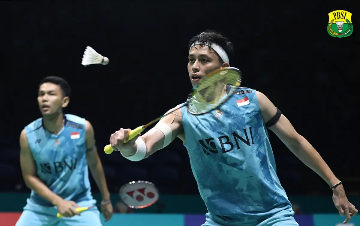 Fajar Alfian/Muhammad Rian Ardianto gagal melaju ke semifinal Malaysia Open 2024 setelah kalah dari Liang Wei Keng/Wang Chang, Jumat 12 Januari 2024. (Sumber : PBSI - InfoSemarang.com)