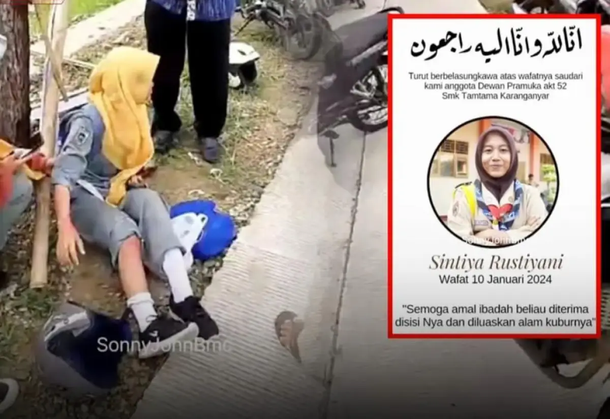 siswi SMK di Kebumen tertimpa baliho caleg (Sumber : instagram @sisiterang.official)