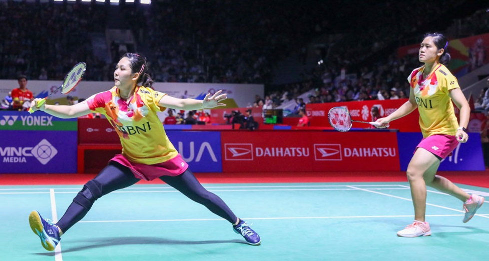 Lanny/Ribka melaju ke semifinal Indonesia Masters 2024. (Sumber: PBSI - InfoSemarang.com)