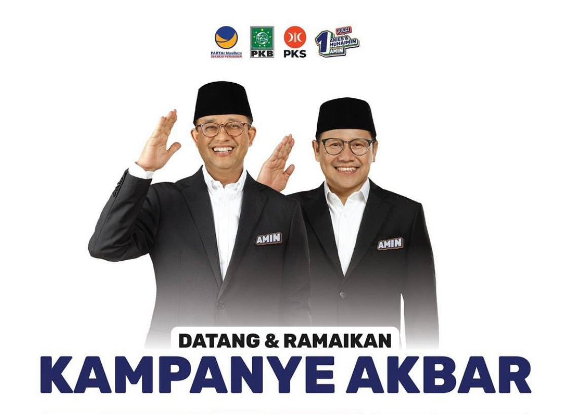 Kampanye Akbar AMIN di JIS (Sumber: Instagram @aniesbaswedan | Foto: Infosemarang.com )