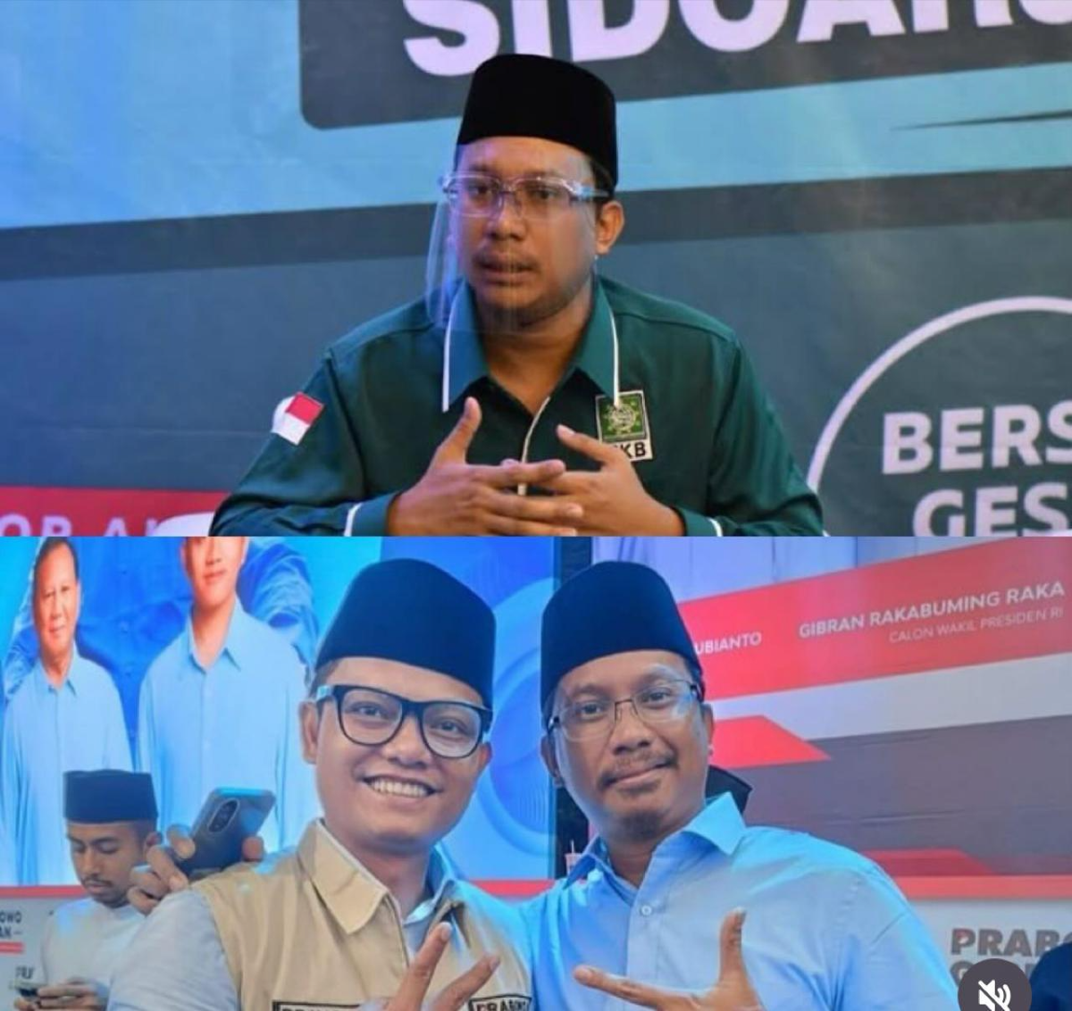 Bupati Sidoarjo tiba-tiba dukung paslon 02 usai rumah dinas digeledah KPK (Sumber: instagram | Foto: @frix.id)