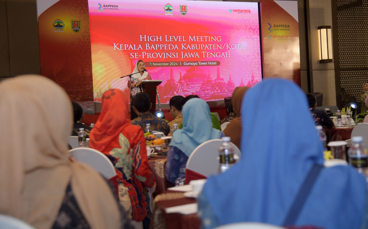 Wali Kota Semarang, Hevearita Gunaryanti Rahayu pada High Level Meeting Kepala Bappeda Kabupaten/Kota Se-Jawa Tengah. (Sumber:  | Foto: Sakti)