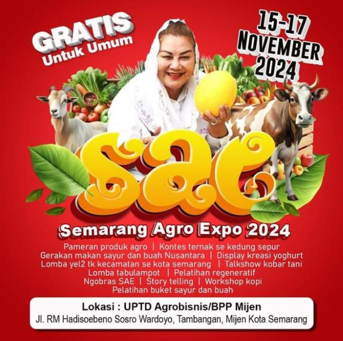 Semarang Agro Expo 2024 Digelar 15-17 November 2024 di Mijen.
 (Sumber:  | Foto: dok.)