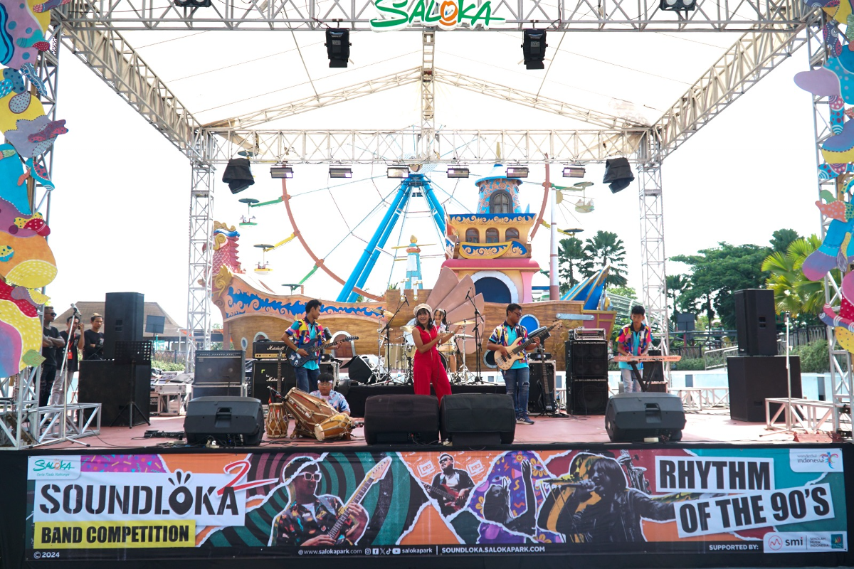 Kompetisi band  bertajuk ‘Soundloka 2 Band Competition’ di Saloka Theme Park Semarang. (Sumber:  | Foto: Sakti)