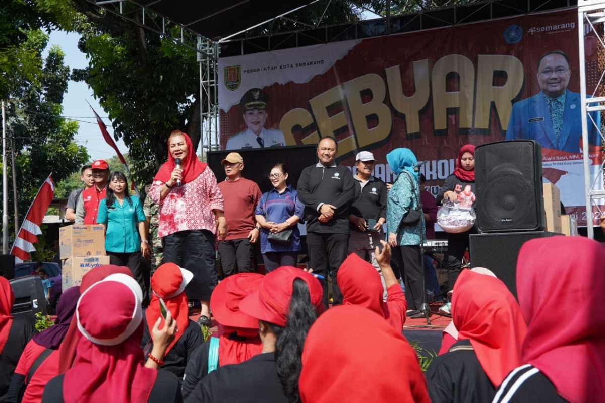 Gebyar 10 Program PKK di Kecamatan Ngaliyan, Kota Semarang, Minggu 30 Juni 2024. (Sumber:  | Foto: sakti)