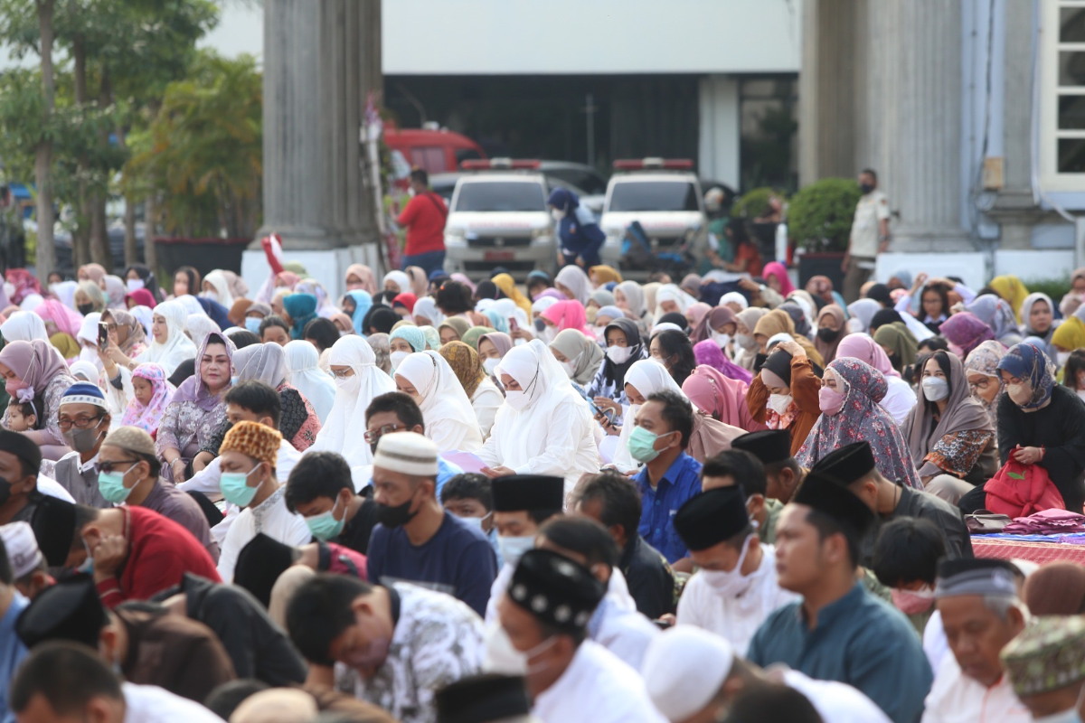Pemkot Semarang akan menggelar sholat Idul Fitri 1445 Hijriyah atau 2024 M di halaman Balaikota. (Sumber:  | Foto: dok Pemkot Semarang.)