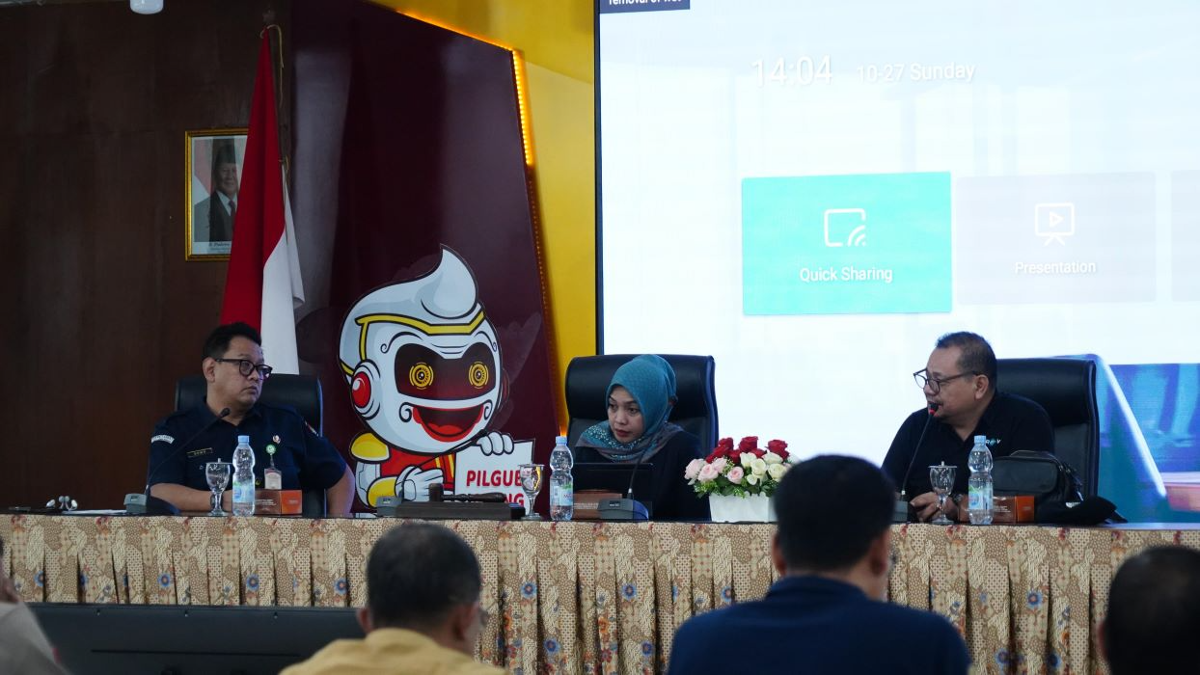 Rapat Koordinasi (rakor) Pelaksanaan Debat Terbuka Paslon Cagub dan Cawagub di Gedung KPU Provinsi Jateng. (Sumber:  | Foto: Sakti)