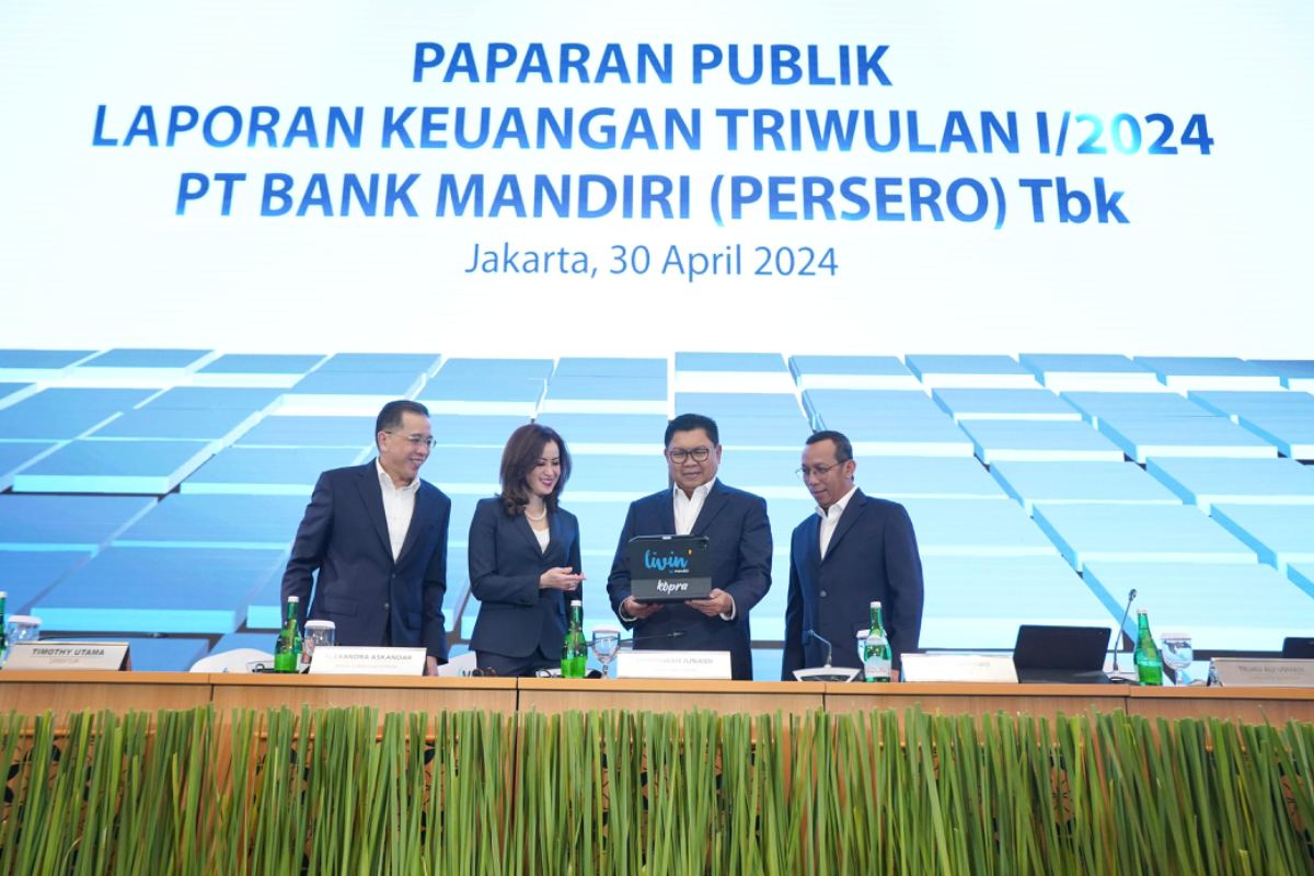 Paparan kinerja Bank Mandiri. (Sumber:  | Foto: dok Bank Mandiri.)