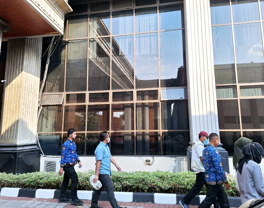 Suasana Pemkot Semarang di Jl Pemuda, Semarang. (Sumber:  | Foto: sakti)