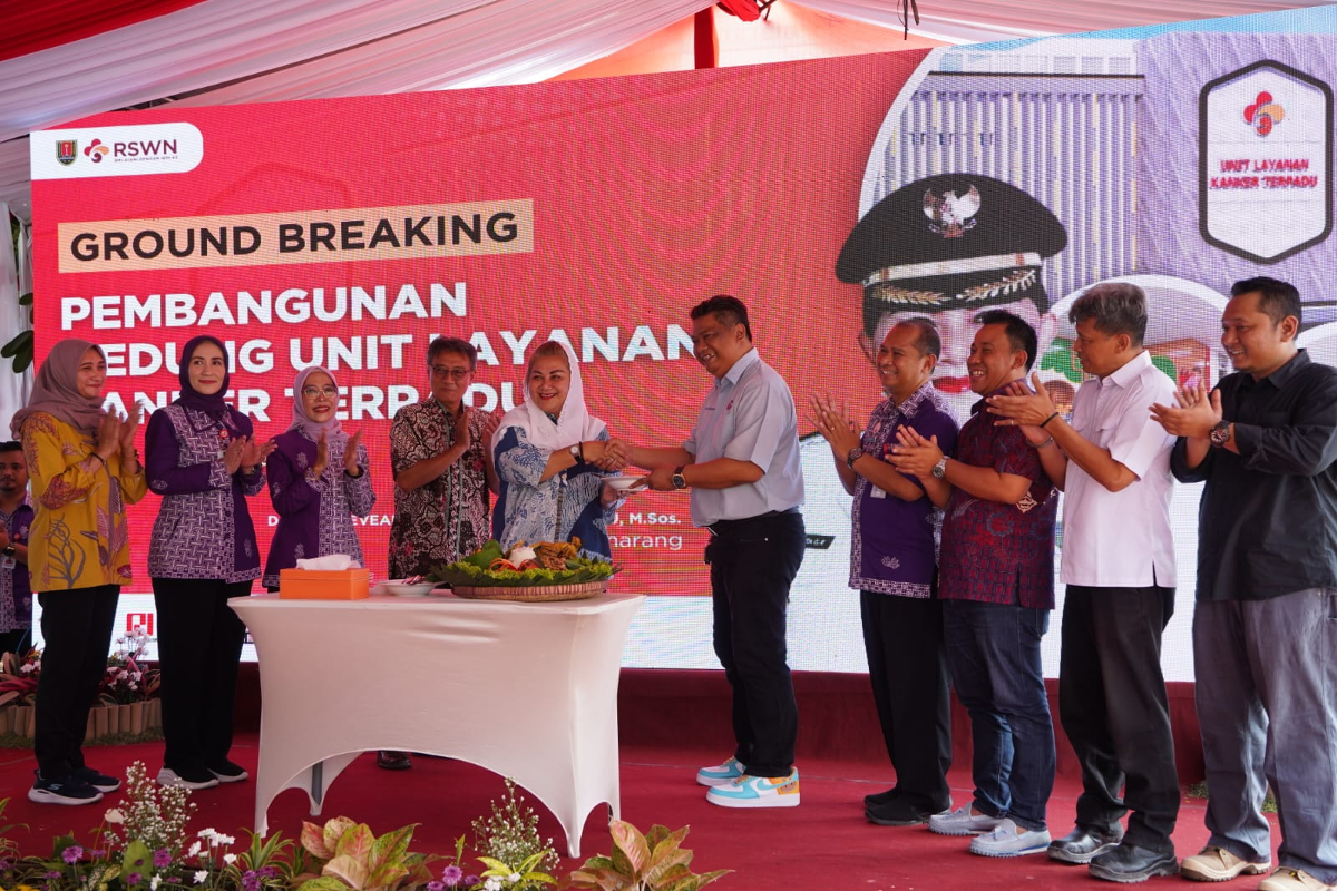 Groundbreaking Gedung Pelayanan Kanker Terpadu di RWSN. (Sumber:  | Foto: sakti)