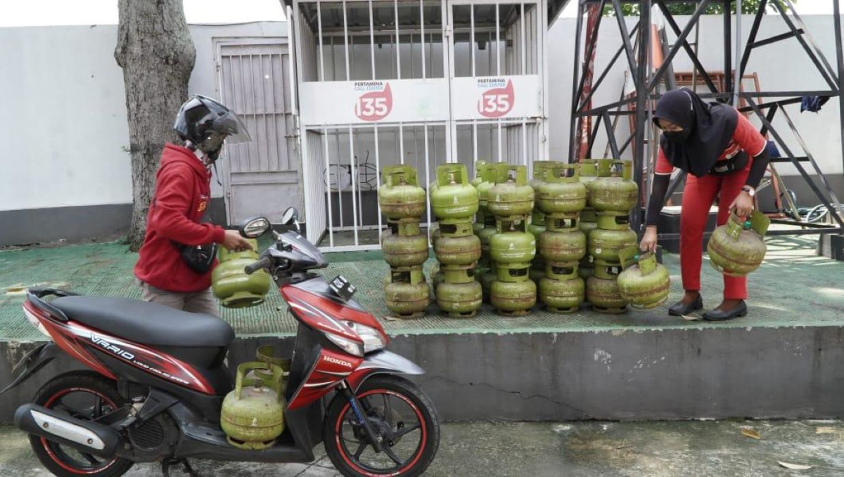 Pertamina tambah stok LPG 3 kg. (Sumber:  | Foto: sakti)