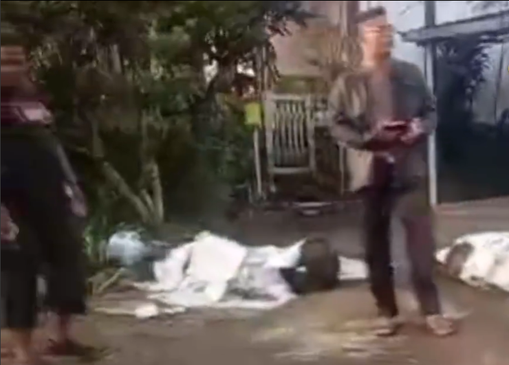 Kecelakaan maut di tanjakan Pengkol Jalan Raya Gunungpati, 2 orang tewas. (Sumber: @rasikausa)