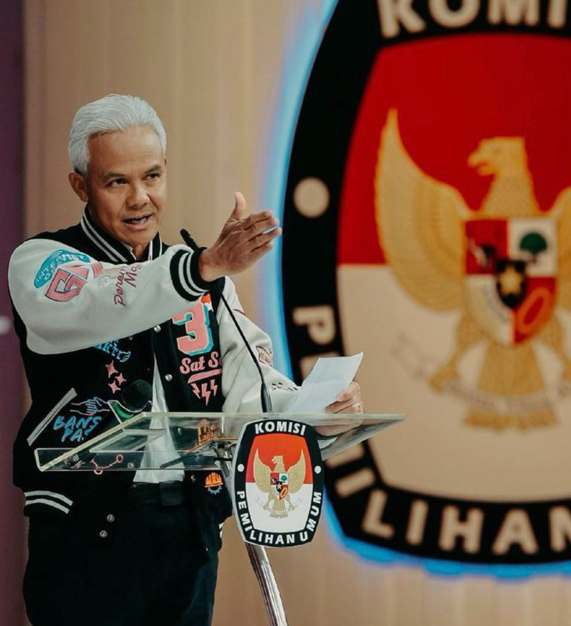 Ganjar Pranowo di debat capres (Sumber: instagram | Foto: @ganjar_pranowo)