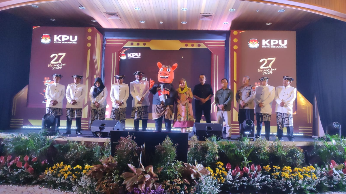 Launching Maskot dan Jingle Pemilihan Wali Kota Semarang 2024. (Sumber:  | Foto: Sakti Setiawan.)