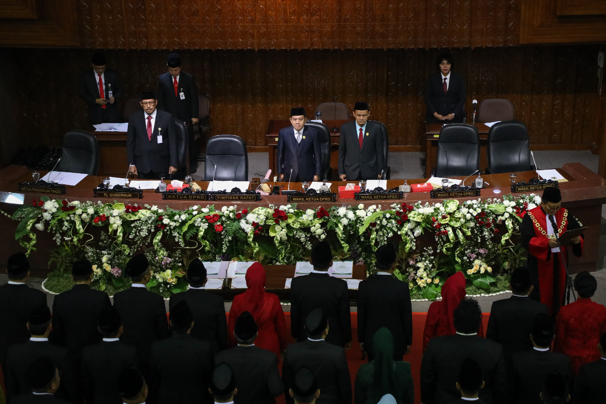 Pelantikan anggota DPRD Jateng 2024-2029. (Sumber:  | Foto: Sakti)