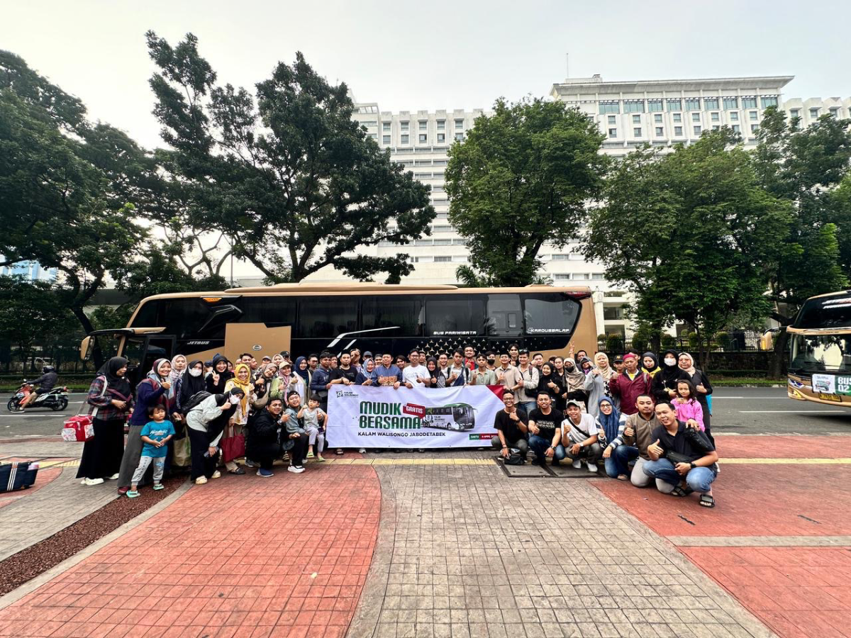 Mudik gratis keluarga alumni UIN Semarang dari Jabodetabek ke Semarang. (Sumber:  | Foto: dok UIN Semarang)