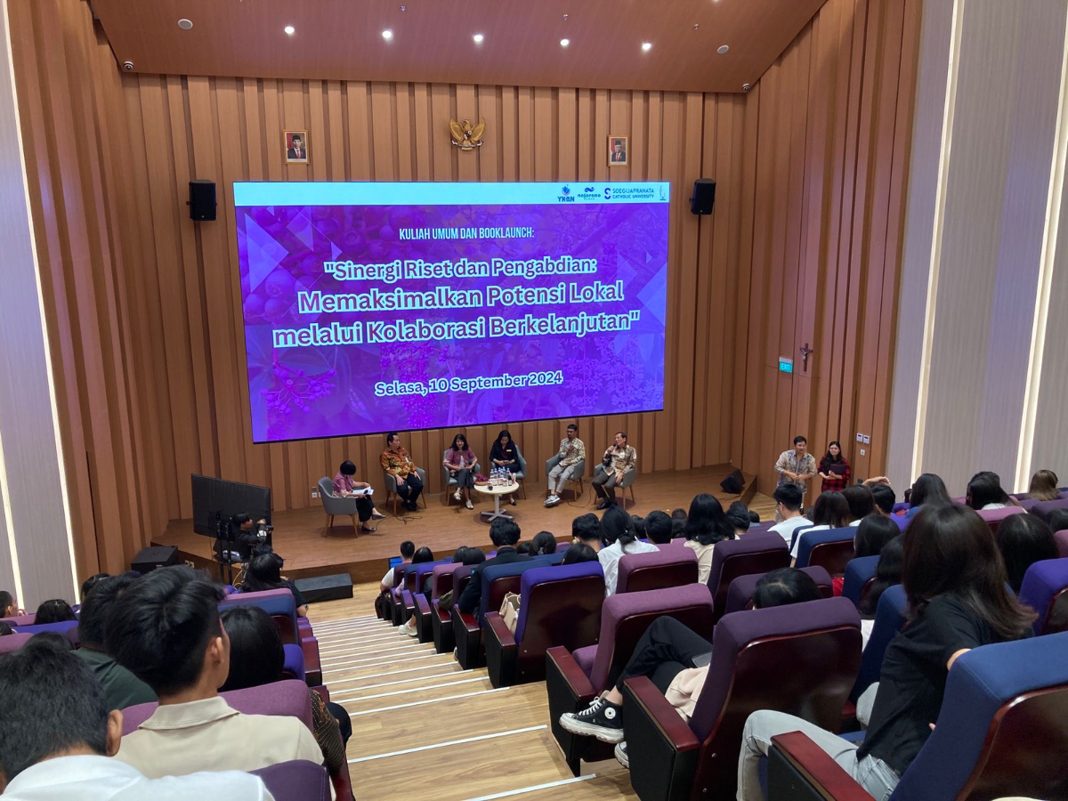 Kuliah Umum dan Peluncuran Buku Buah Parijoto di Kampus Unika Semarang. (Sumber:  | Foto: sakti)