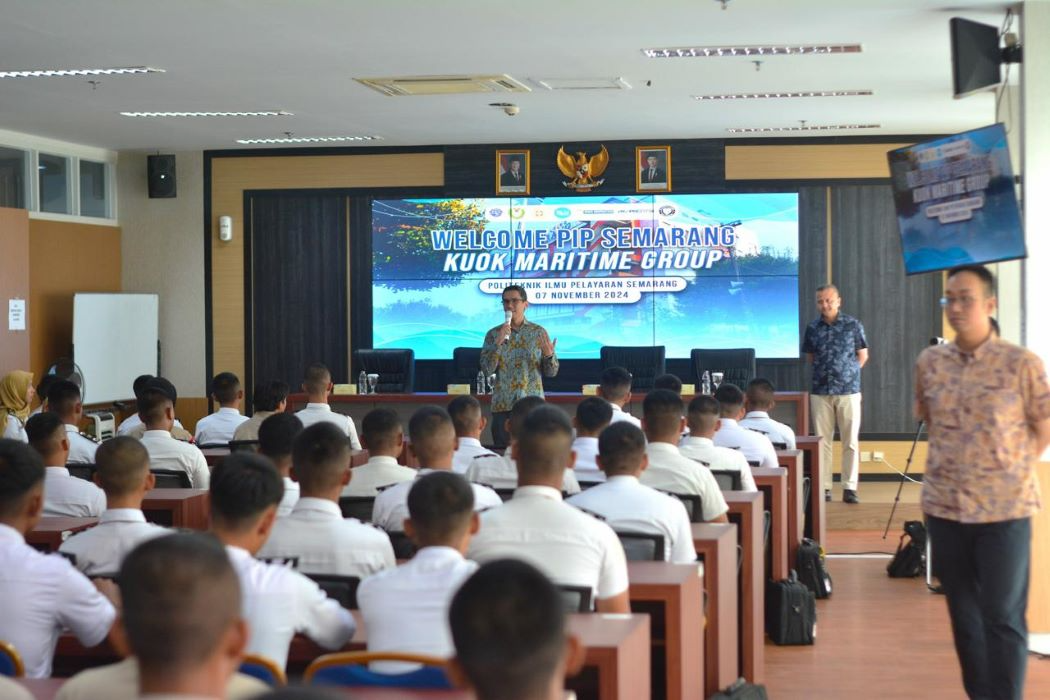 Politeknik Ilmu Pelayaran (PIP) Semarang menerima kunjungan dari Kuok Maritime Group (KMG) Singapura. (Sumber:  | Foto: Sakti)
