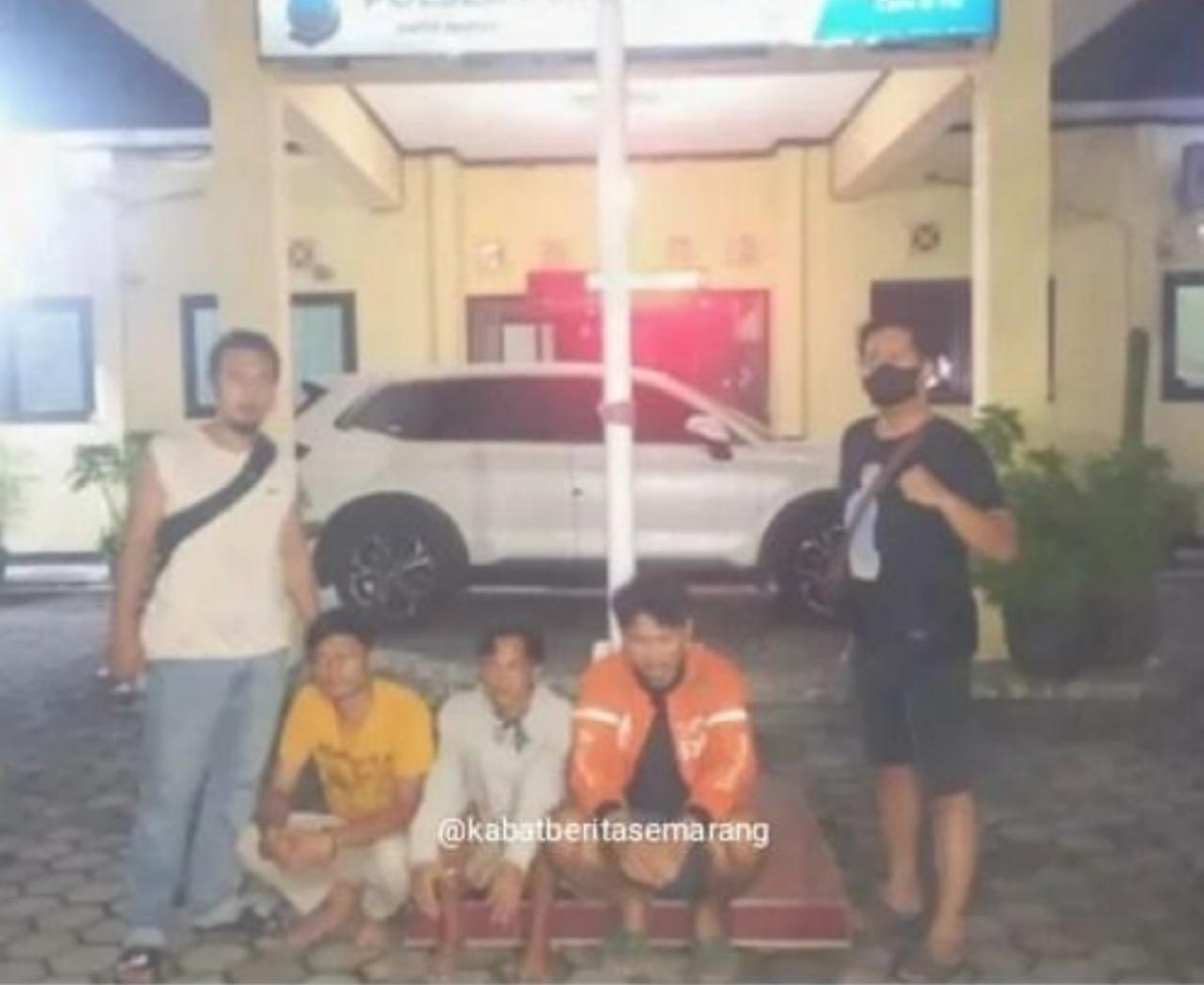 pelaku kekerasan di konter HP Jalan Woltermonginsidi ditangkap (Sumber: instagram | Foto: @kabarberitasemarang)