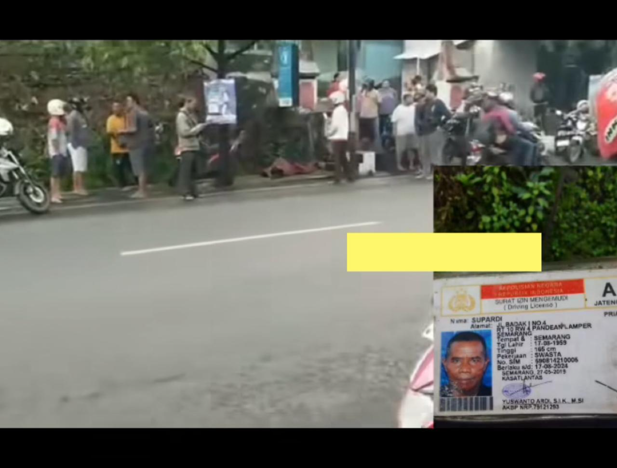 warga semarang bernama Supardi jadi korban laka dan meninggal dunia di Jepara (Sumber: instagram | Foto: @im_semarang_official)