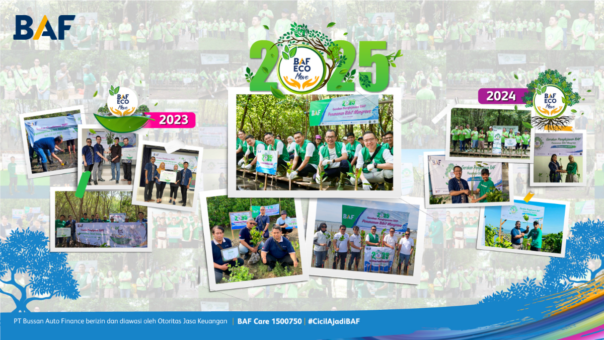 Gerakan Penghijauan BAF ECO Move bentuk konsistensi BAF mengurangi emisi karbon.