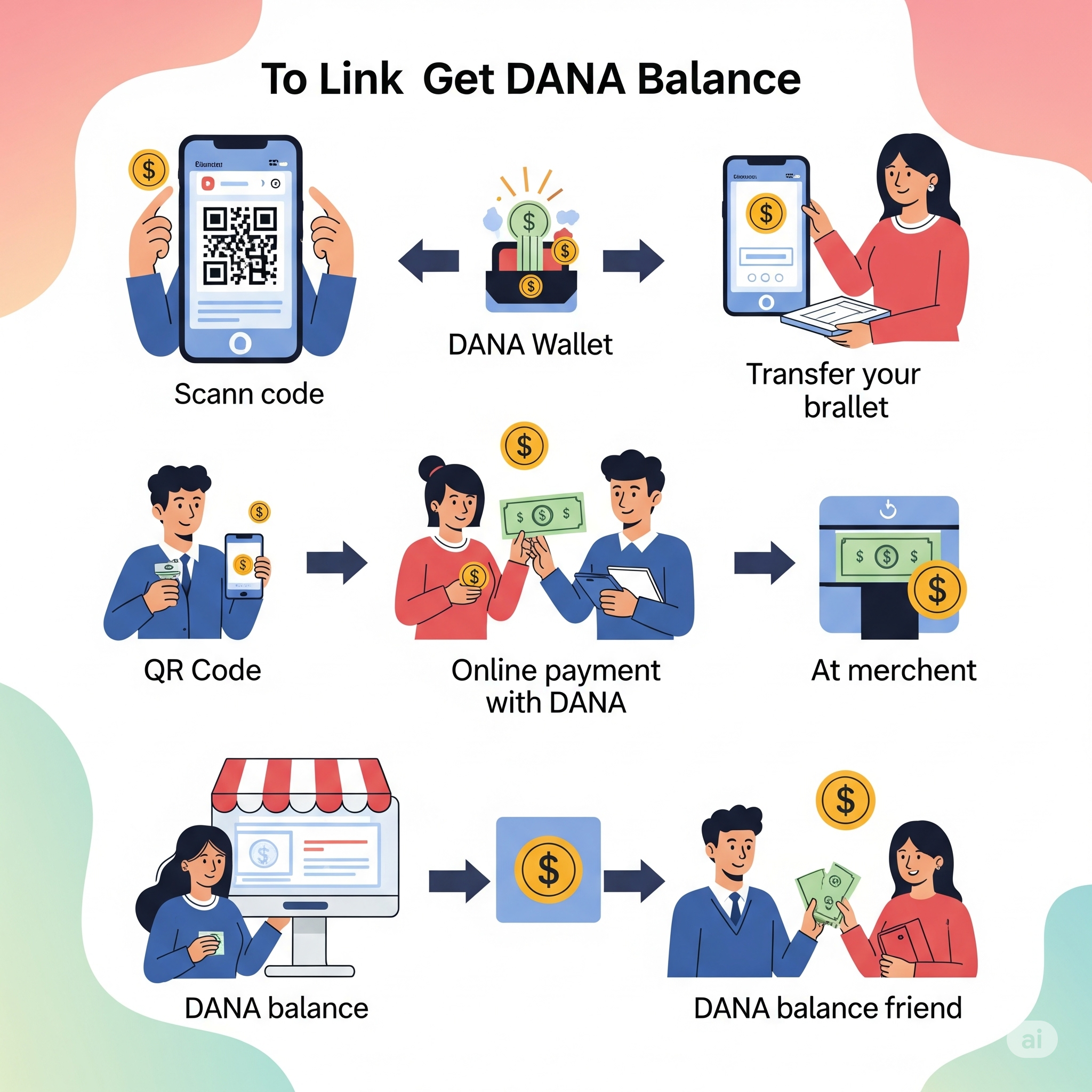 Link dan cara mendapatkan saldo dana gratis (Sumber: Gemini AI | Foto: illustrasi)
