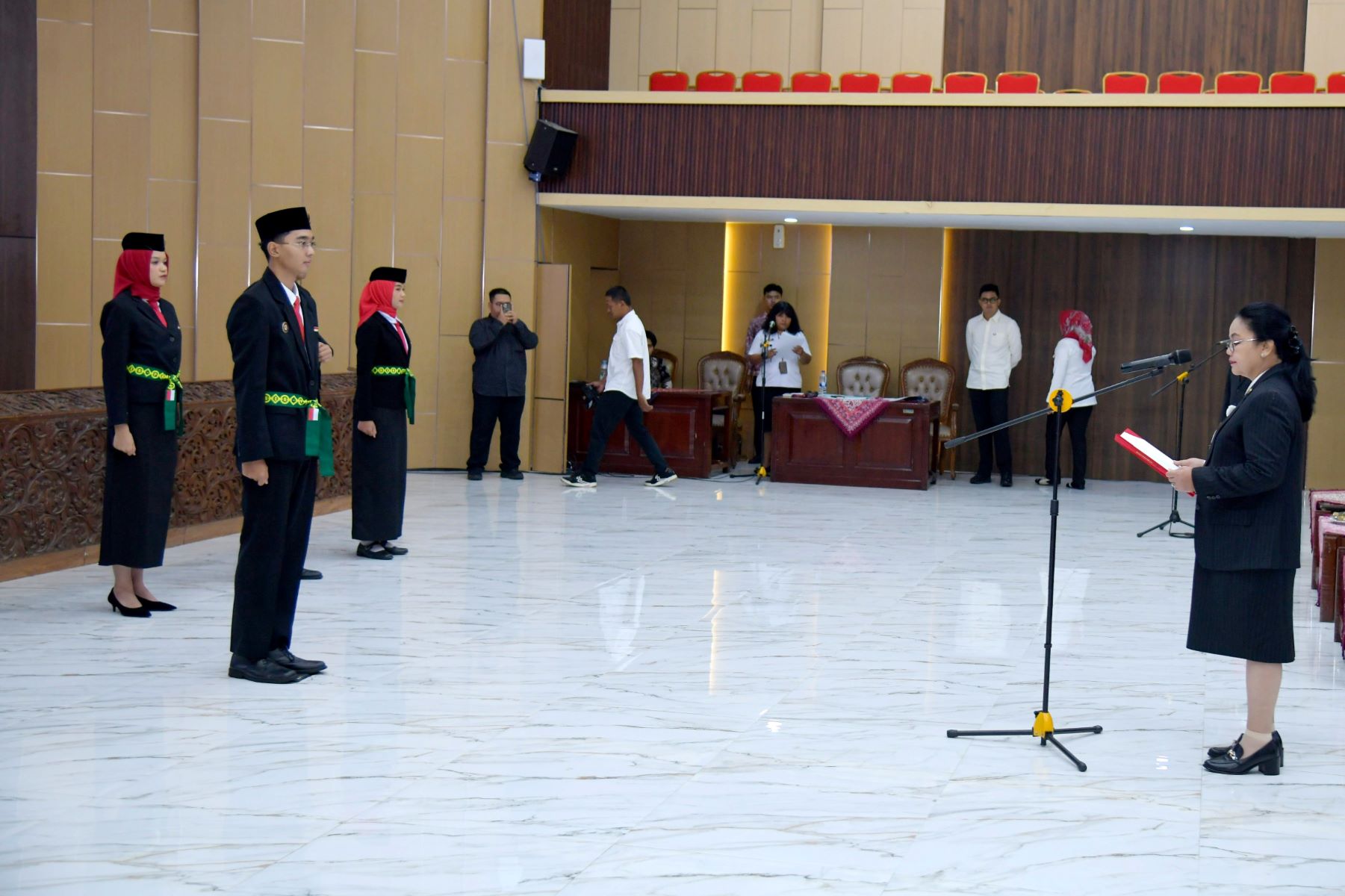 Pelantikan anggota Purna Paskibraka menjadi DPPI Kota Semarang. (Sumber:  | Foto: dok)