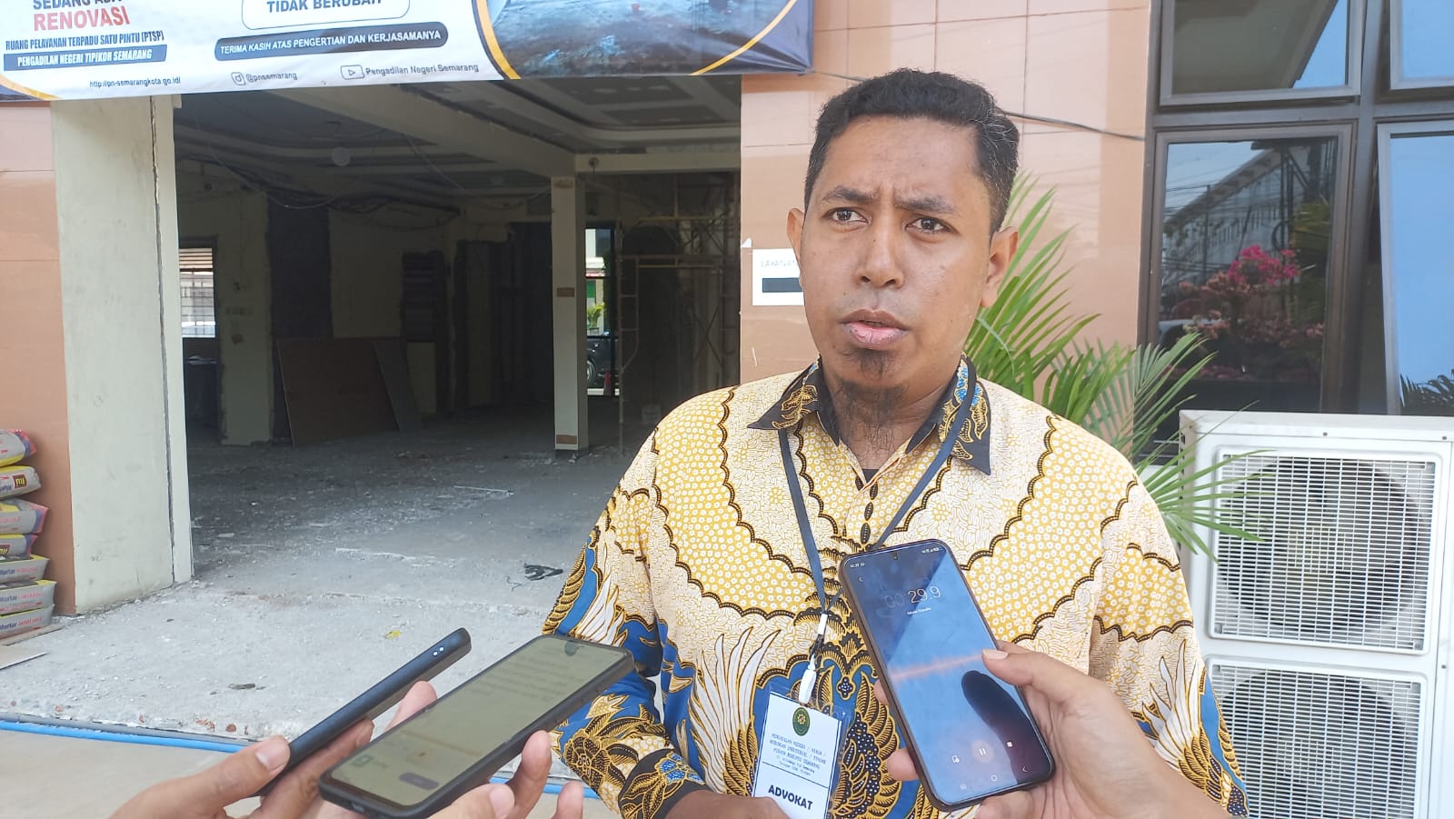 Kuasa hukum salah satu tergugat, Imanuel Alvares. (Foto: Diaz A Abidin) (Sumber: )
